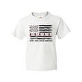 thumbnail image 1 of Inktastic Head and Neck Cancer Awareness- Flag and Ribbon Youth T-Shirt, 1 of 5