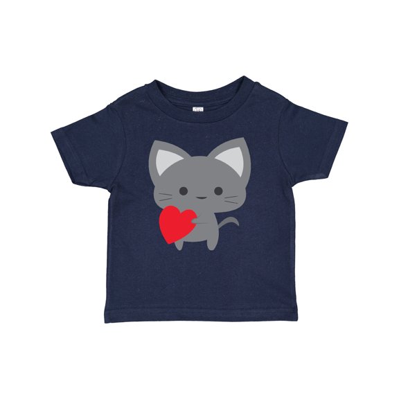 Inktastic Heart Cat Boys or Girls Baby T-Shirt