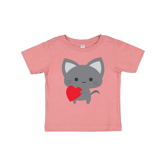 Inktastic Heart Cat Boys or Girls Baby T-Shirt
