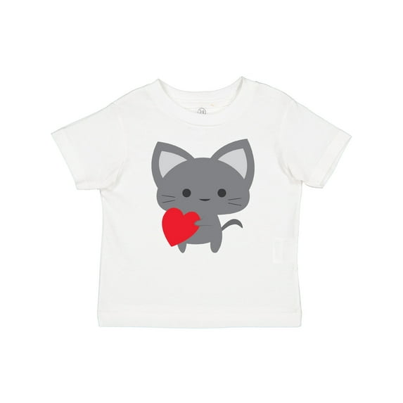 Inktastic Heart Cat Boys or Girls Baby T-Shirt