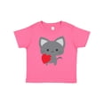 thumbnail image 1 of Inktastic Heart Cat Boys or Girls Baby T-Shirt, 1 of 5