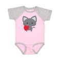 thumbnail image 1 of Inktastic Heart Cat Gift Baby Boy or Baby Girl Bodysuit, 1 of 4