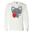 thumbnail image 1 of Inktastic Heart Cat Long Sleeve T-Shirt, 1 of 5