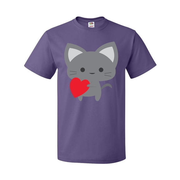 Inktastic Heart Cat T-Shirt