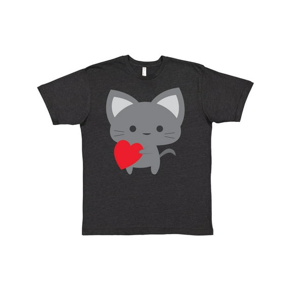 Inktastic Heart Cat T-Shirt