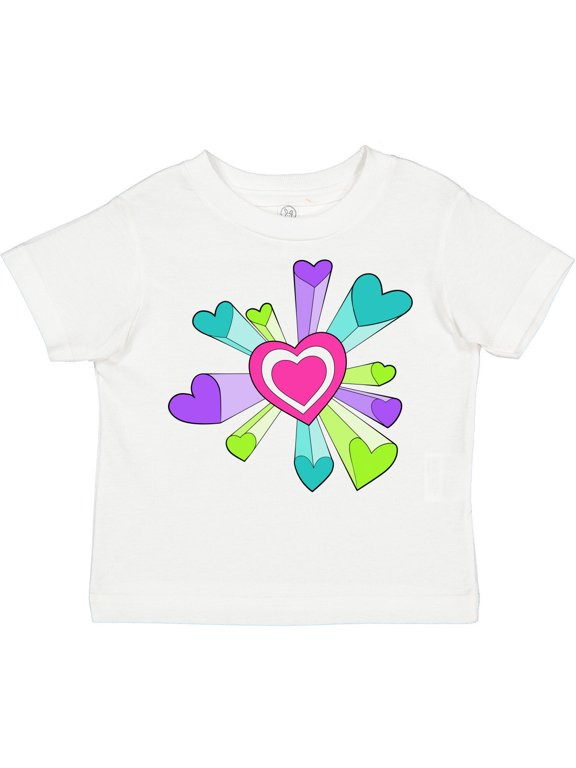 Heart Explosion for Valentines Day Boys or Girls Toddler T-Shirt