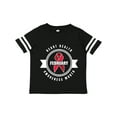 thumbnail image 1 of Inktastic Heart Health Awareness Month February with Red Ribbon Badge Boys or Girls Toddler T-Shirt, 1 of 5