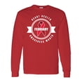 thumbnail image 1 of Inktastic Heart Health Awareness Month February with Red Ribbon Badge Long Sleeve T-Shirt, 1 of 5