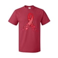 thumbnail image 1 of Inktastic Heart Health Awareness Red Ribbon Made of Hearts T-Shirt, 1 of 5