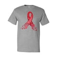 thumbnail image 1 of Inktastic Heart Health Awareness Red Ribbon Made of Hearts T-Shirt, 1 of 5