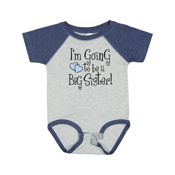 Inktastic Heart New Big Sister Girls Baby Bodysuit