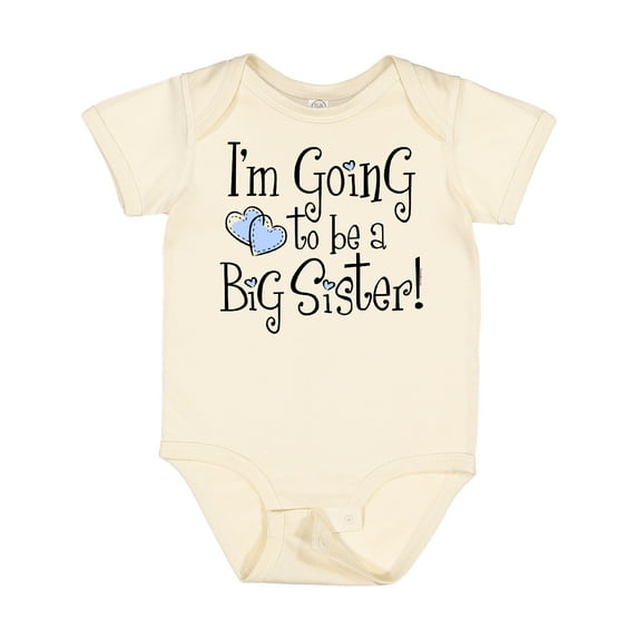 Inktastic Heart New Big Sister Girls Baby Bodysuit