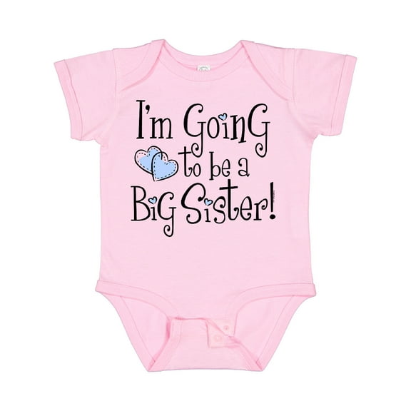 Inktastic Heart New Big Sister Girls Baby Bodysuit
