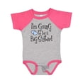 thumbnail image 1 of Inktastic Heart New Big Sister Girls Baby Bodysuit, 1 of 5