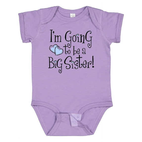 Inktastic Heart New Big Sister Girls Baby Bodysuit
