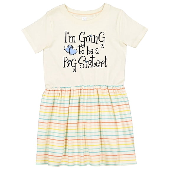 Inktastic Heart New Big Sister Girls Toddler Dress