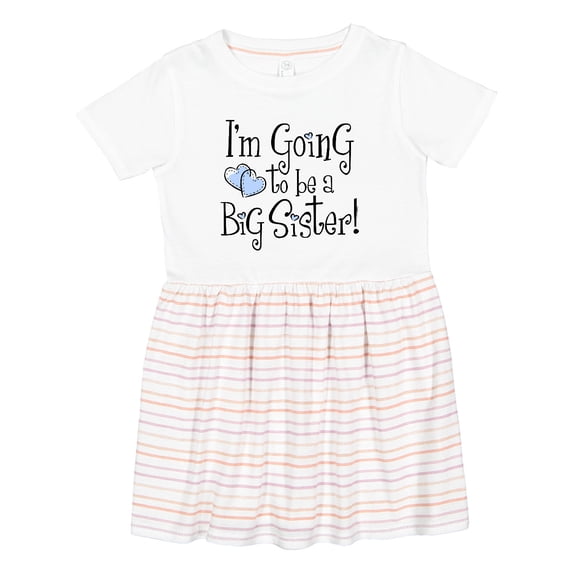 Inktastic Heart New Big Sister Girls Toddler Dress