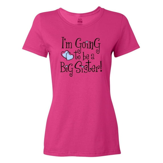 Inktastic Heart New Big Sister Women's T-Shirt