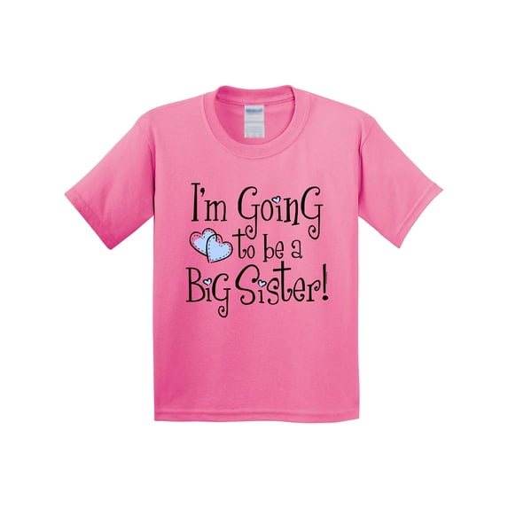 Inktastic Heart New Big Sister Youth T-Shirt