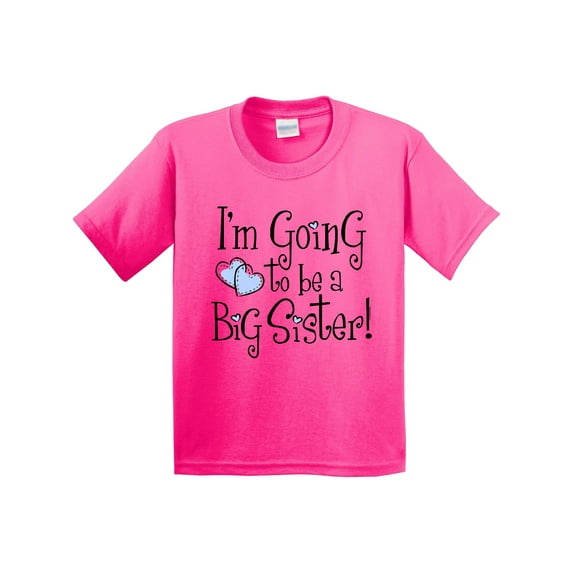 Inktastic Heart New Big Sister Youth T-Shirt