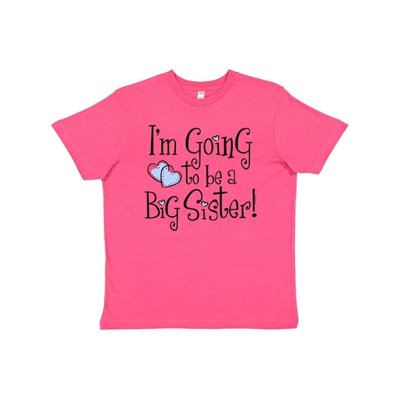 Inktastic Heart New Big Sister Youth T-Shirt