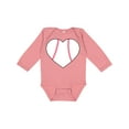 thumbnail image 1 of Inktastic Heart Shaped Baseball Boys or Girls Long Sleeve Baby Bodysuit, 1 of 5