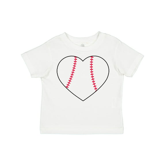 Inktastic Heart Shaped Baseball Boys or Girls Toddler T-Shirt