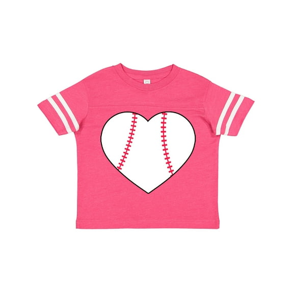 Inktastic Heart Shaped Baseball Boys or Girls Toddler T-Shirt