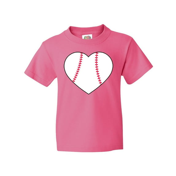Inktastic Heart Shaped Baseball Youth T-Shirt