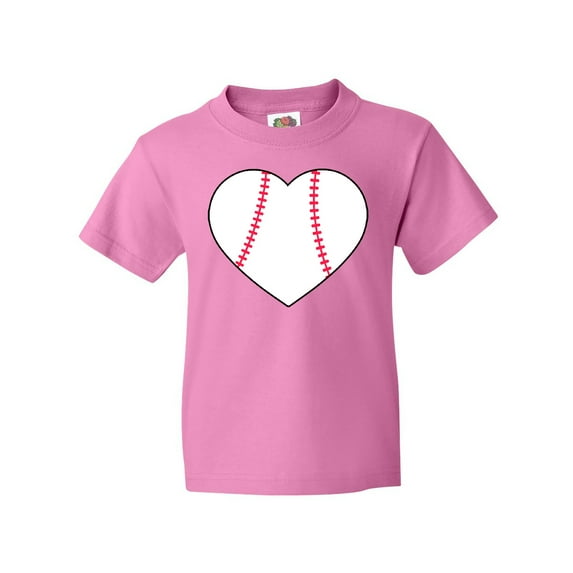 Inktastic Heart Shaped Baseball Youth T-Shirt
