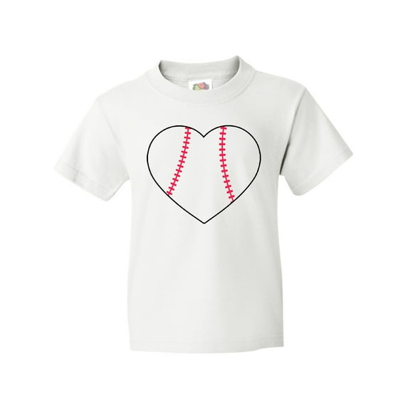 Inktastic Heart Shaped Baseball Youth T-Shirt