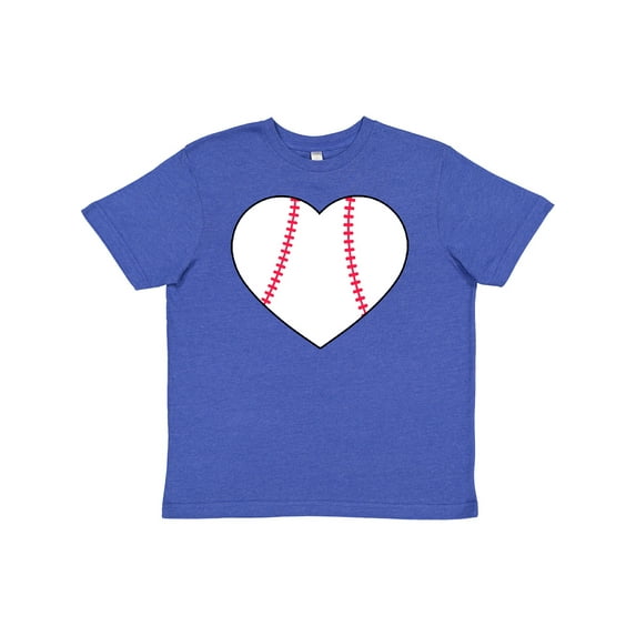 Inktastic Heart Shaped Baseball Youth T-Shirt