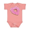 thumbnail image 1 of Inktastic Heart Shaped Donut with Pink Icing and Sprinkles Boys or Girls Baby Bodysuit, 1 of 5