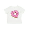 thumbnail image 1 of Inktastic Heart Shaped Donut with Pink Icing and Sprinkles Boys or Girls Baby T-Shirt, 1 of 5