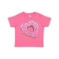 thumbnail image 1 of Inktastic Heart Shaped Donut with Pink Icing and Sprinkles Boys or Girls Toddler T-Shirt, 1 of 5