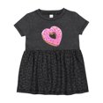 thumbnail image 1 of Inktastic Heart Shaped Donut with Pink Icing and Sprinkles Girls Baby Dress, 1 of 5