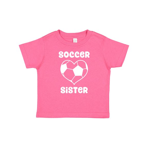 Inktastic Heart Soccer Sister Girls Baby T-Shirt