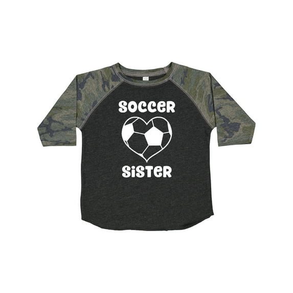 Inktastic Heart Soccer Sister Girls Toddler T-Shirt