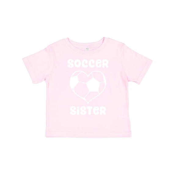 Inktastic Heart Soccer Sister Girls Toddler T-Shirt