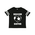 thumbnail image 1 of Inktastic Heart Soccer Sister Girls Toddler T-Shirt, 1 of 5