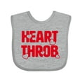 thumbnail image 1 of Inktastic Heart Throb (red) Boys or Girls Baby Bib, 1 of 4
