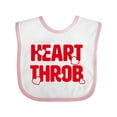 thumbnail image 1 of Inktastic Heart Throb (red) Boys or Girls Baby Bib, 1 of 4
