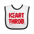 thumbnail image 1 of Inktastic Heart Throb (red) Boys or Girls Baby Bib, 1 of 4
