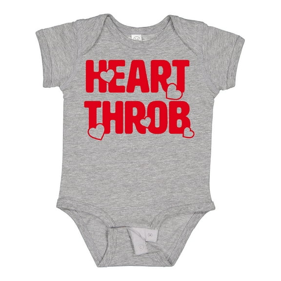 Inktastic Heart Throb (red) Boys or Girls Baby Bodysuit