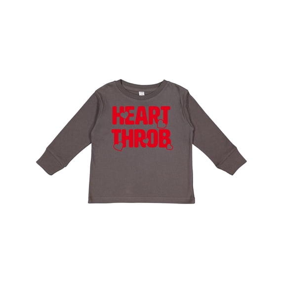 Inktastic Heart Throb (red) Boys or Girls Long Sleeve Toddler T-Shirt
