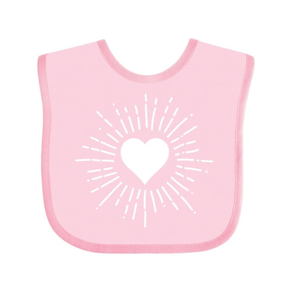 Inktastic Heart Valentine Day Girls Girls Baby Bib