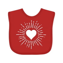 Inktastic Heart Valentine Day Girls Girls Baby Bib