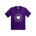 thumbnail image 1 of Inktastic Heart Valentine Day Girls Youth T-Shirt, 1 of 5