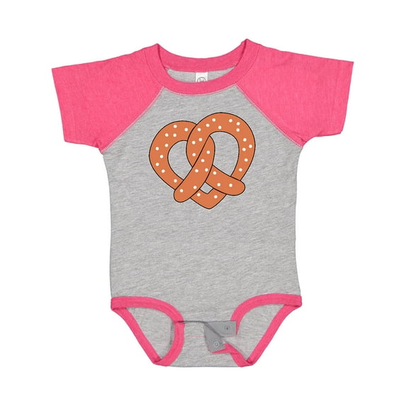 Inktastic Heart-shaped Pretzel Boys or Girls Baby Bodysuit