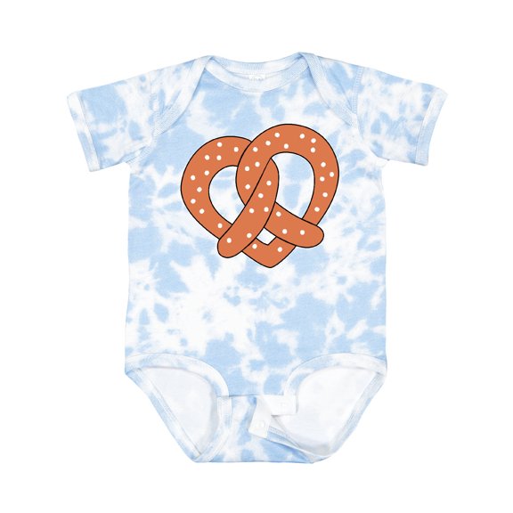 Inktastic Heart-shaped Pretzel Boys or Girls Baby Bodysuit